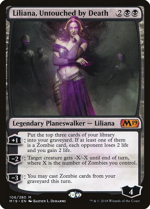 Liliana, Untouched by Death - Core Set 2019