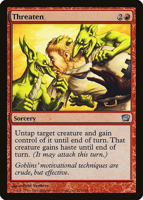 Threaten - Ninth Edition - Promo Foil