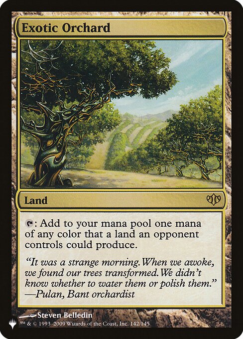 Exotic Orchard - The List