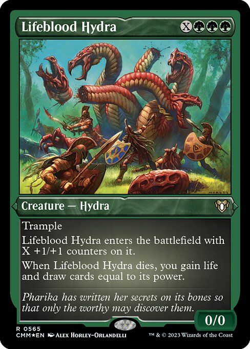 Lifeblood Hydra - Commander Masters - Etched Foil