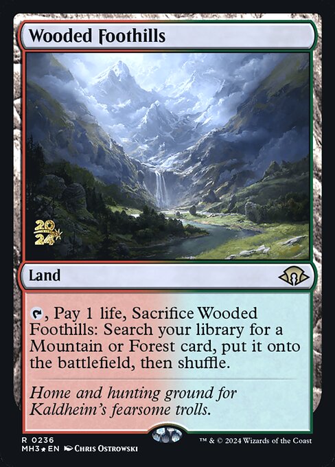 Wooded Foothills - Modern Horizons 3 Promos - Promo Foil