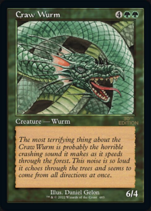 Craw Wurm - 30th Anniversary Edition - Retro