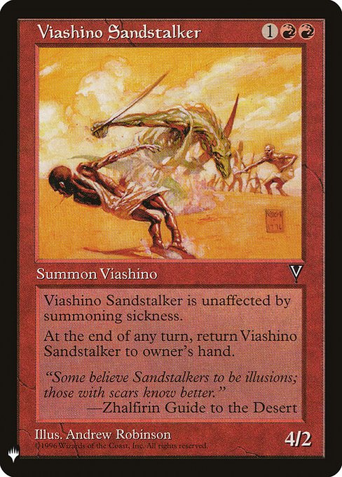 Viashino Sandstalker - The List