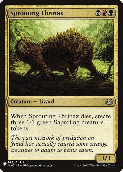 Sprouting Thrinax - The List