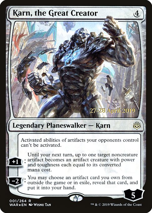 Karn, the Great Creator - War of the Spark Promos - Promo Foil