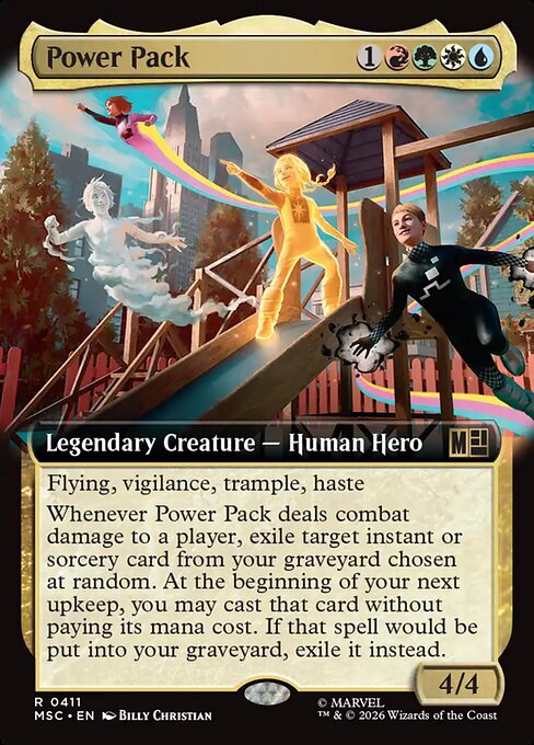 Power Pack - Marvel Super Heroes Commander - Extended Art