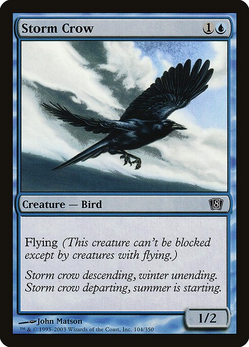 Storm Crow - Eighth Edition - Promo Foil