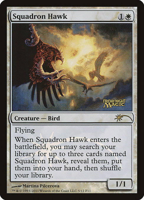 Squadron Hawk - Friday Night Magic 2011 - Promo Foil