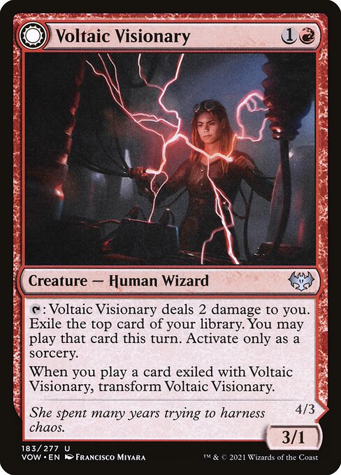 Voltaic Visionary // Volt-Charged Berserker - Innistrad: Crimson Vow
