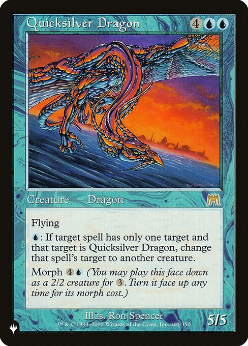 Quicksilver Dragon - The List