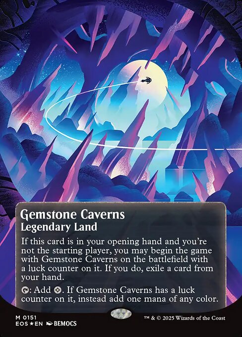 Gemstone Caverns - Edge of Eternities: Stellar Sights - Galaxy Foil, Borderless