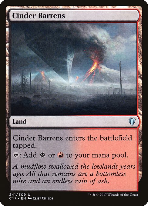 Cinder Barrens - Commander 2017