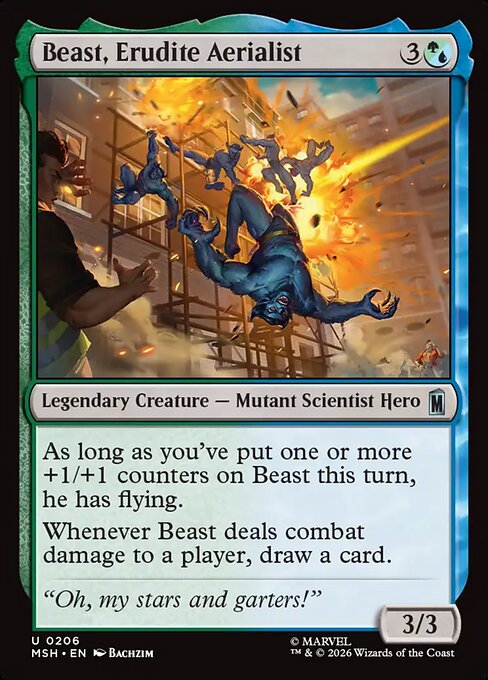 Beast, Erudite Aerialist - Marvel Super Heroes