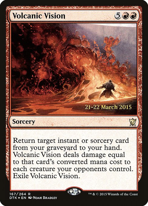 Volcanic Vision - Dragons of Tarkir Promos