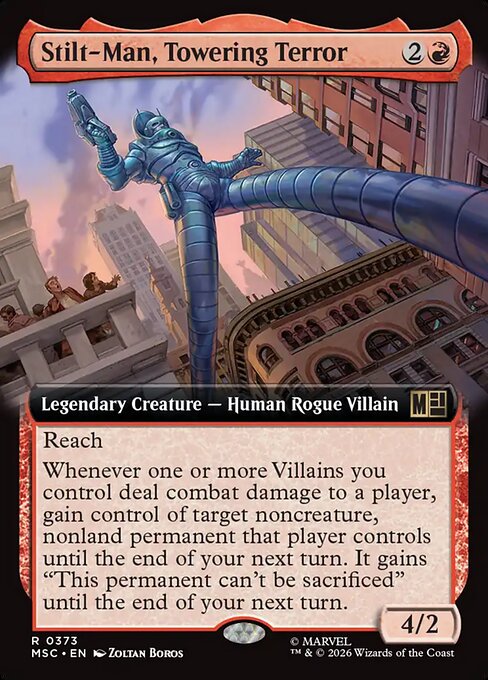 Stilt-Man, Towering Terror - Marvel Super Heroes Commander - Extended Art