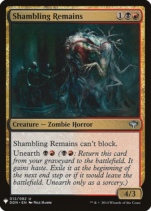 Shambling Remains - The List