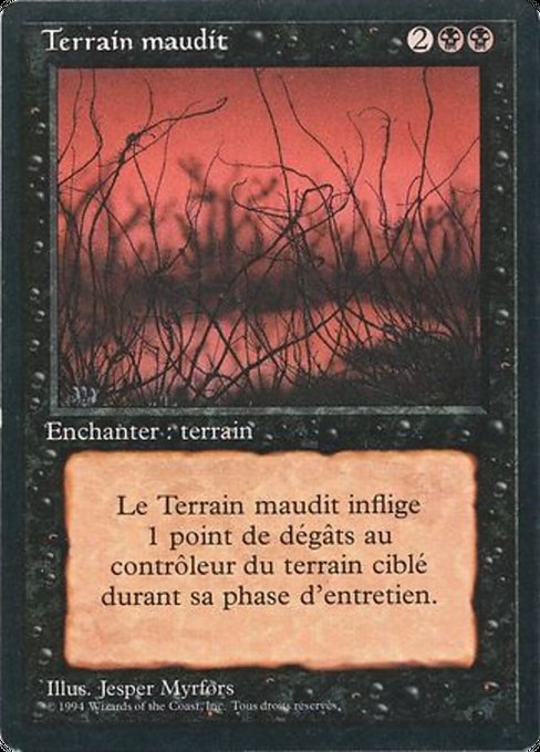 Terrain maudit (Cursed Land) - Foreign Black Border