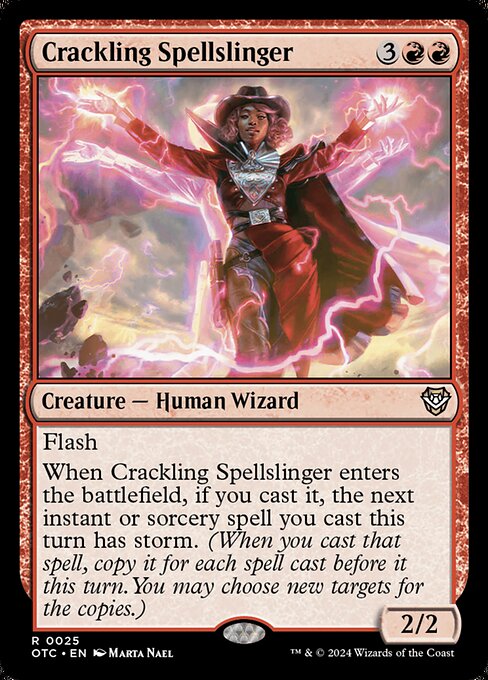 Crackling Spellslinger - Outlaws of Thunder Junction Commander