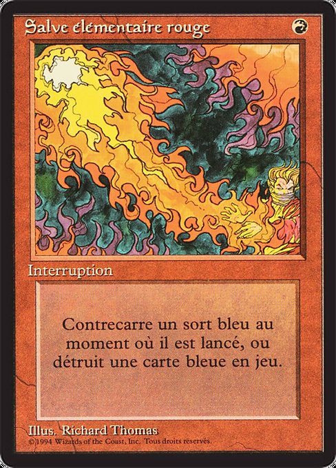 Salve élémentaire rouge (Red Elemental Blast) - Foreign Black Border