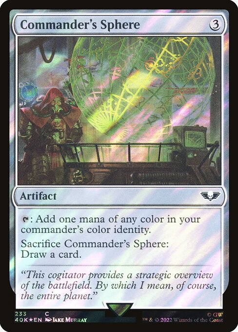 Commander's Sphere - Warhammer 40,000 Commander - Surge Foil