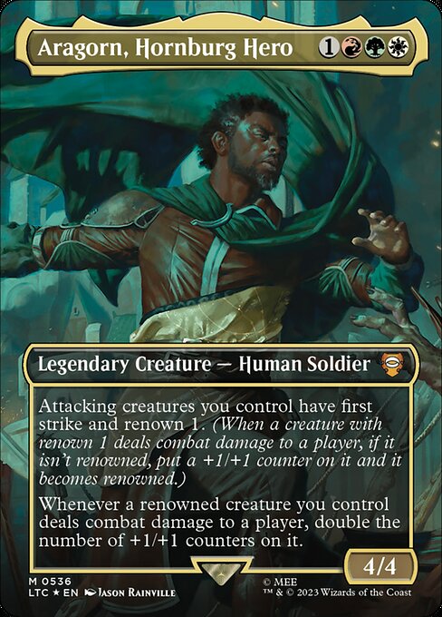 Aragorn, Hornburg Hero - Tales of Middle-earth Commander - Surge Foil