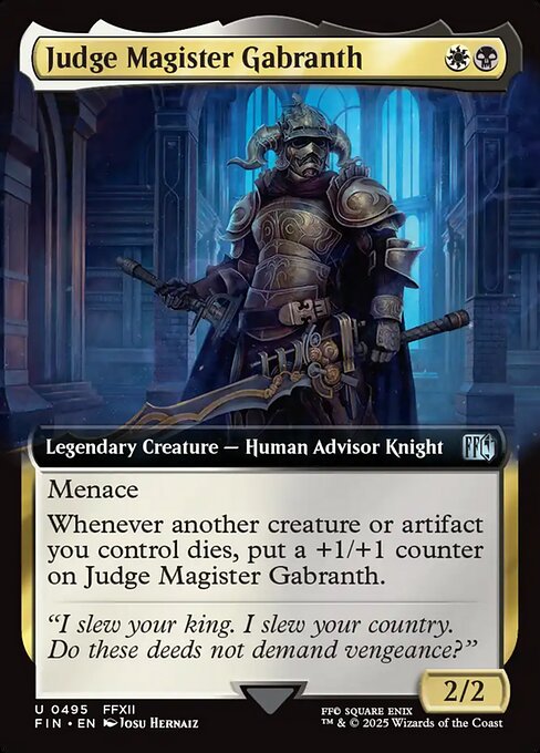 Judge Magister Gabranth - Final Fantasy - Extended Art