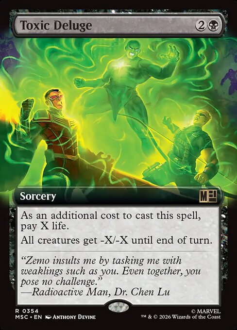Toxic Deluge - Marvel Super Heroes Commander - Extended Art