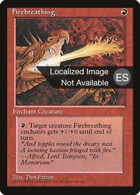 Hálito de fuego (Firebreathing) - Fourth Edition Foreign Black Border