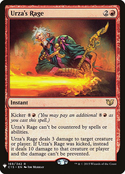 Urza's Rage - The List