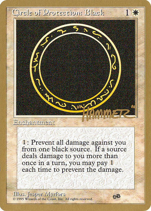 Circle of Protection: Black - Pro Tour Collector Set