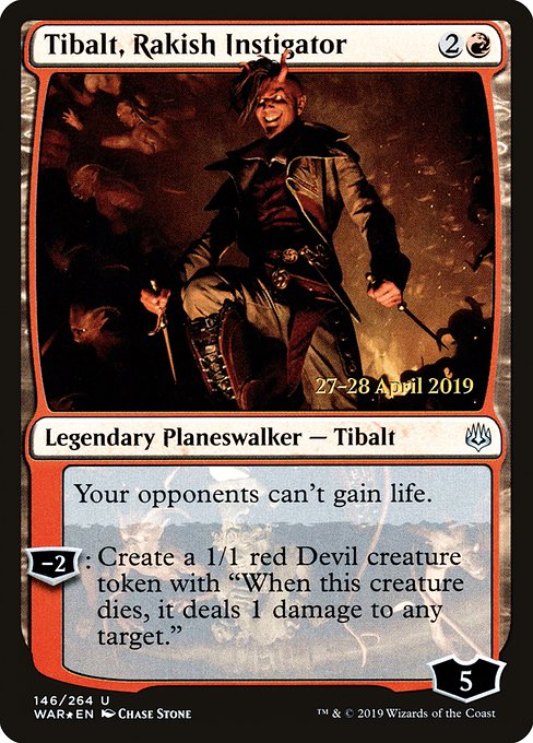 Tibalt, Rakish Instigator - War of the Spark Promos