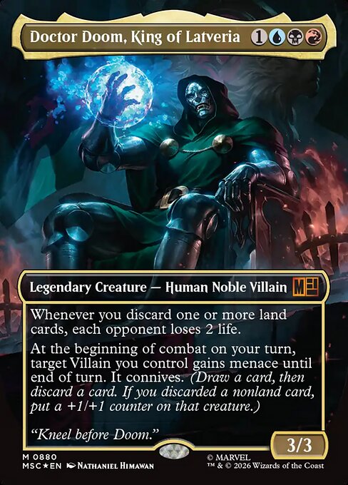 Doctor Doom, King of Latveria - Marvel Super Heroes Commander - Surge Foil