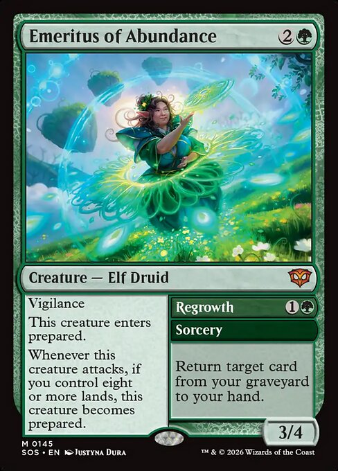 Emeritus of Abundance // Regrowth - Secrets of Strixhaven