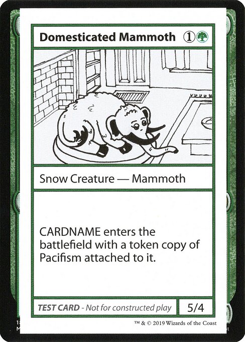 Domesticated Mammoth - Mystery Booster Playtest Cards 2021