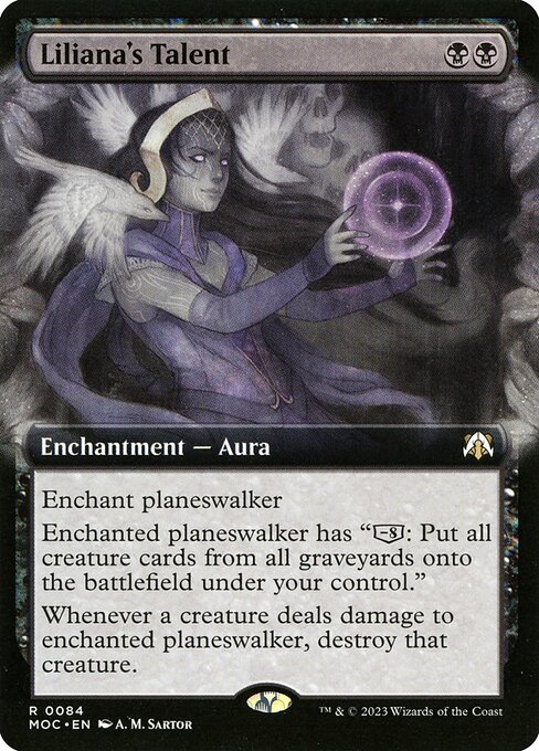 Liliana's Talent - March of the Machine Commander - Extended Art