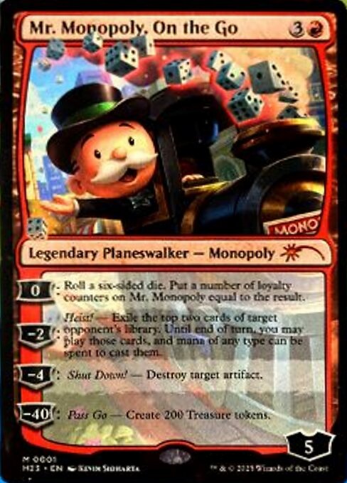 Mr. Monopoly, On the Go - 2023 Heroes of the Realm