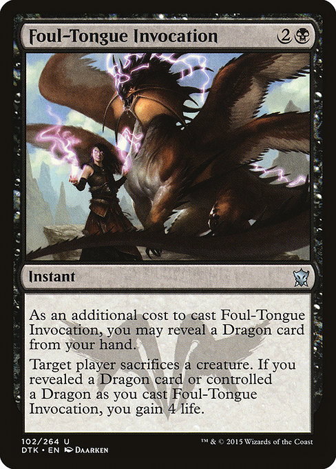 Foul-Tongue Invocation - Dragons of Tarkir