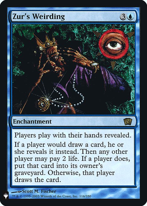 Zur's Weirding - The List - Promo Foil