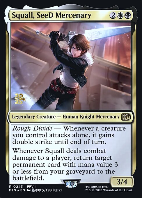 Squall, SeeD Mercenary - Final Fantasy Promos