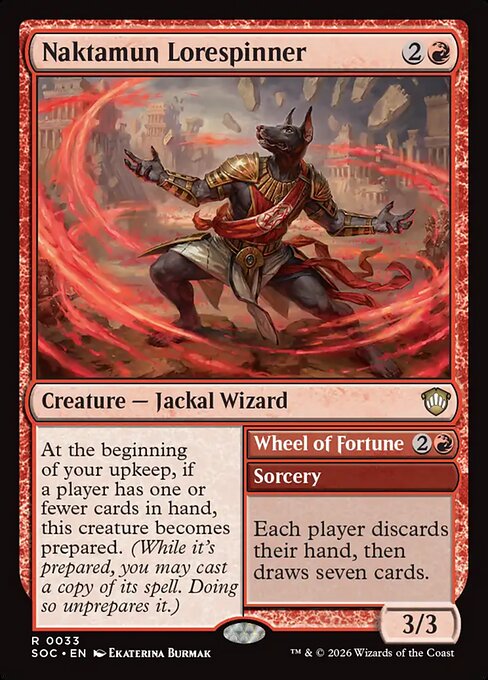 Naktamun Lorespinner // Wheel of Fortune - Secrets of Strixhaven Commander
