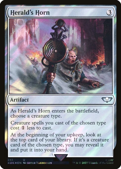 Herald's Horn - Warhammer 40,000 Commander - Surge Foil