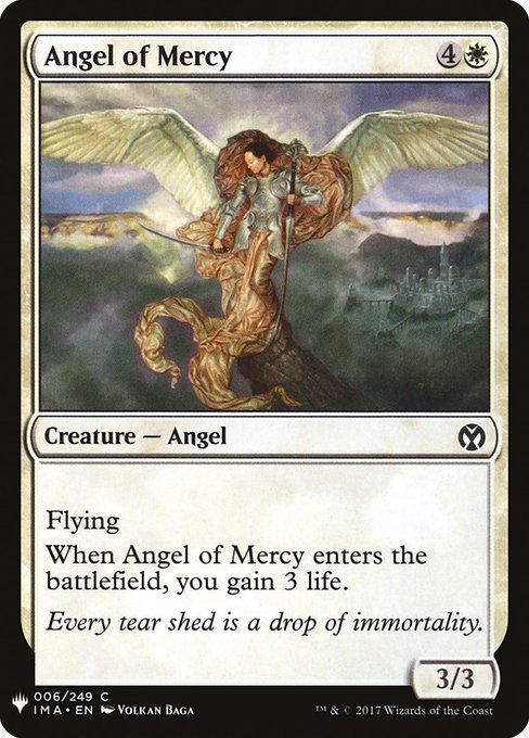 Angel of Mercy - The List