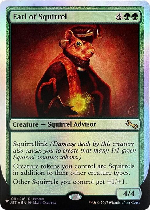 Earl of Squirrel - The List (Unfinity Foil Edition) - Promo Foil