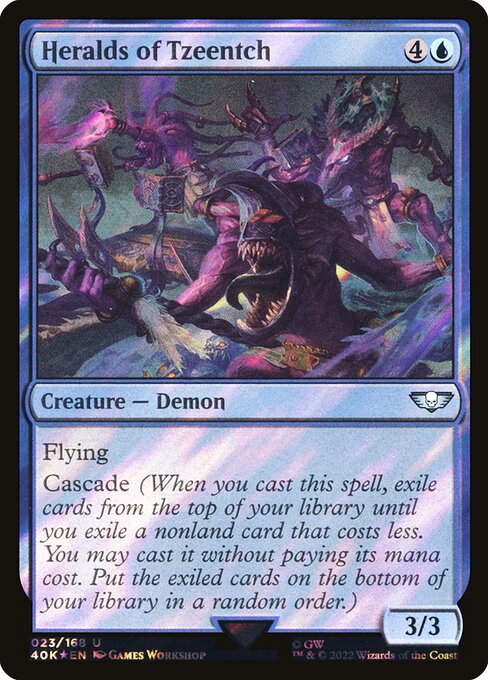 Heralds of Tzeentch - Warhammer 40,000 Commander - Surge Foil