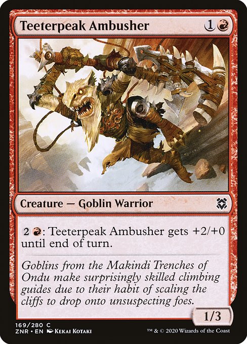 Teeterpeak Ambusher - Zendikar Rising