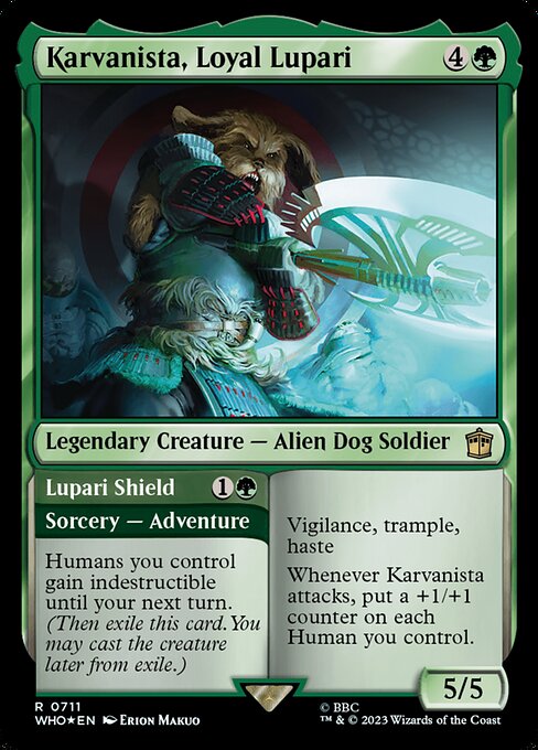 Karvanista, Loyal Lupari // Lupari Shield - Doctor Who - Surge Foil