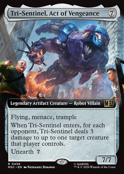 Tri-Sentinel, Act of Vengeance - Marvel Super Heroes Commander - Extended Art