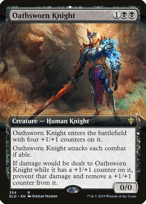 Oathsworn Knight - Throne of Eldraine - Extended Art