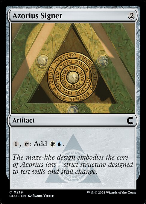 Azorius Signet - Ravnica: Clue Edition