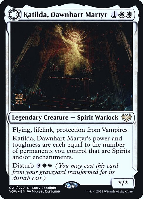 Katilda, Dawnhart Martyr // Katilda's Rising Dawn - Innistrad: Crimson Vow Promos